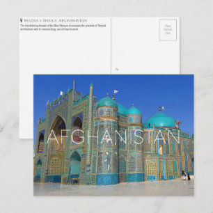 Mazar-i-Sharif, Afghanistan Reise-Postkarte Postkarte