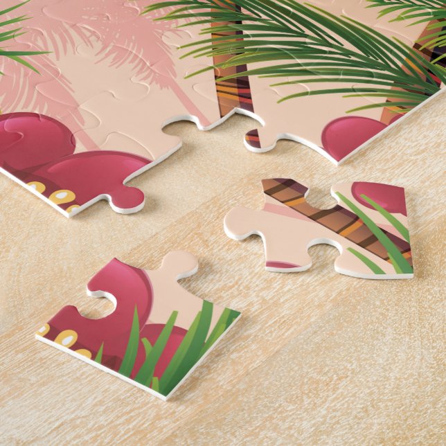 Mazatlan Beach Mexico Beach Reiseplakat Puzzle (Seite)