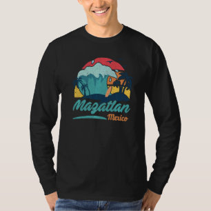 Mazatlan Mexico Beach Summer Surfing Sun Set Palm T-Shirt