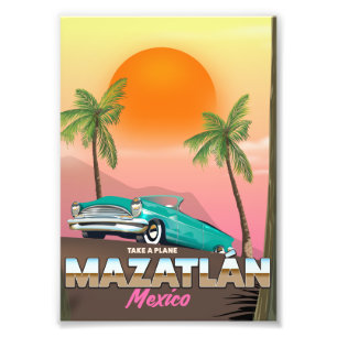 Mazatlán Mexico Reiseplakat Fotodruck