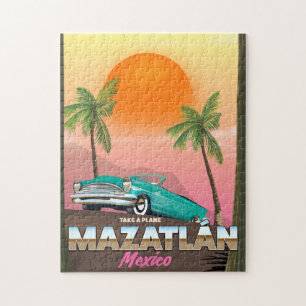 Mazatlán Mexico Reiseplakat Puzzle