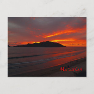 Mazatlan, Mexiko ......   Blazing Sunset Postkarte