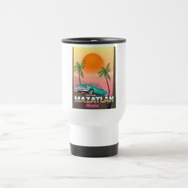 Mazatlán Mexiko Reiseplakat Reisebecher (Mittel)