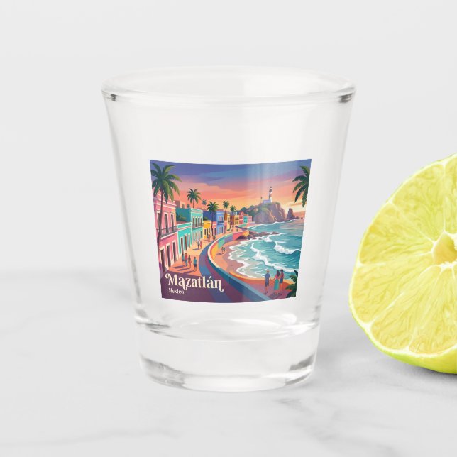 Mazatlán Mexiko Schnapsglas (Vorderseite)
