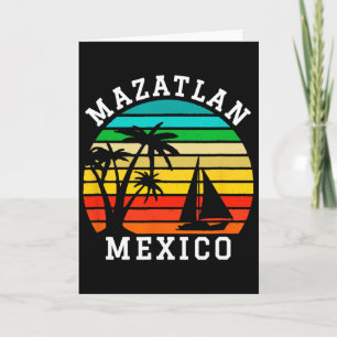 Mazatlán Mexiko-Shirt passende Familienferien Karte