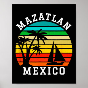 Mazatlan Mexiko-Shirt passende Familienferien Poster