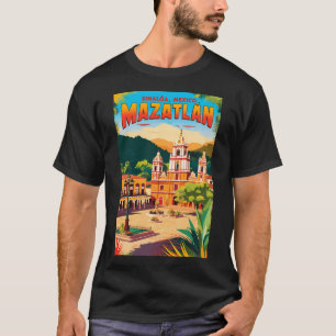 Mazatlan Sinaloa Mexiko Vintage-Reise Tourismus T-Shirt