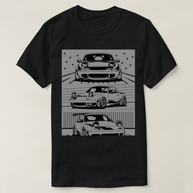 Mazda Miata Backpack T-Shirt (Design vorne)
