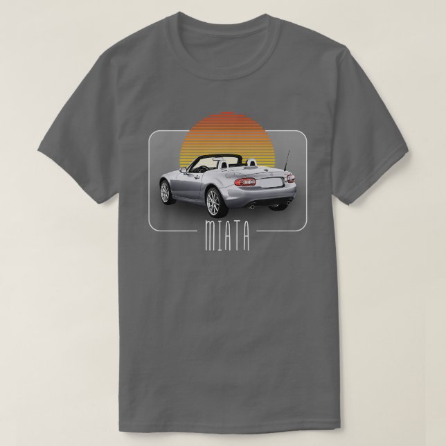 Mazda Miata Retro Classic Lover Design T-Shirt (Design vorne)