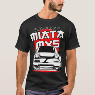 Mazda mx5 miata roter Mond ( weißer Druck ) Aufkle T-Shirt
