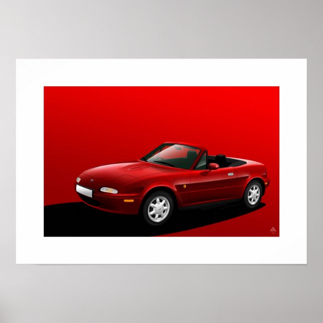 Mazda MX-5, Miata, Eunos Roadster Poster (Vorne)
