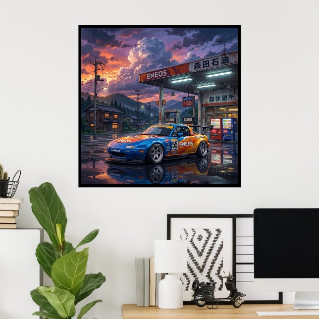 Mazda MX-5 Miata Tourenwagen Poster (Heimbüro)