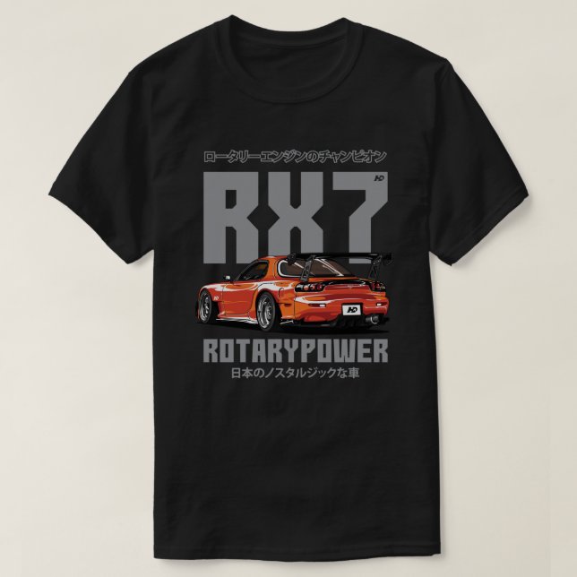 Mazda RX7 Essential T - Shirt (Design vorne)