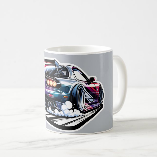 Mazda RX7 FD driften Kaffeetasse (VorderseiteRechts)