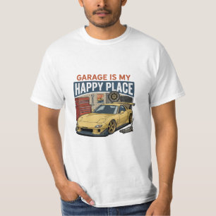 Mazda RX7 FD Garage ist mein glücklicher Ort T-Shi T-Shirt