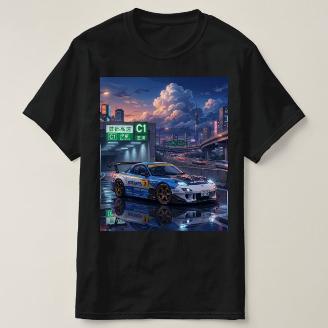 Mazda RX-7 FD Touring Car T-Shirt (Design vorne)