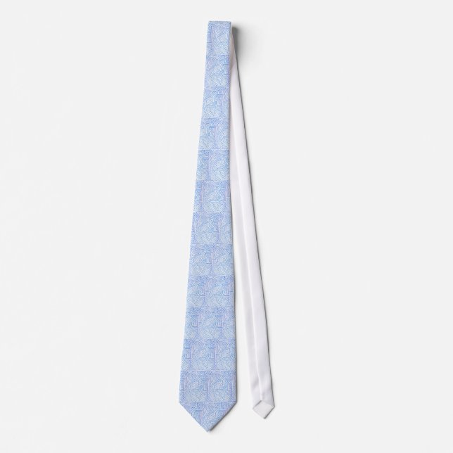 'Maze' Muster Necktie Krawatte (Vorderseite)