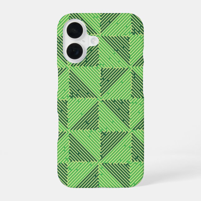 Maze Patchwork Canvas Print iPhone 16 Hülle (Rückseite)