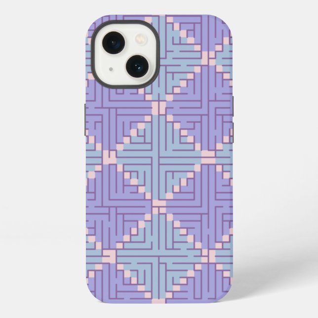 Maze Patchwork iPhone Hülle (Rückseite)