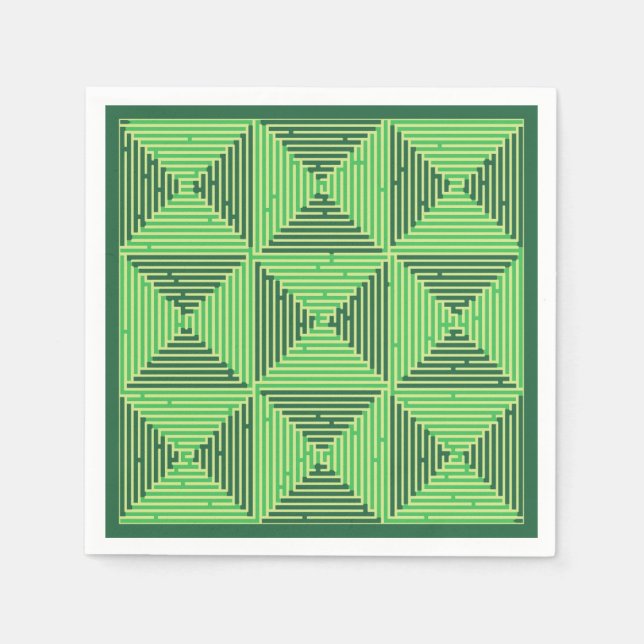 Maze Patchwork Serviette (Vorderseite)