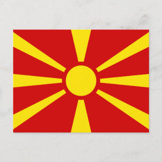 Mazedonien Flag Postkarte