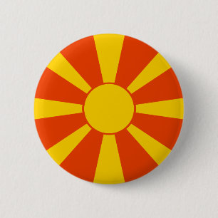 Mazedonien-Flagge Button