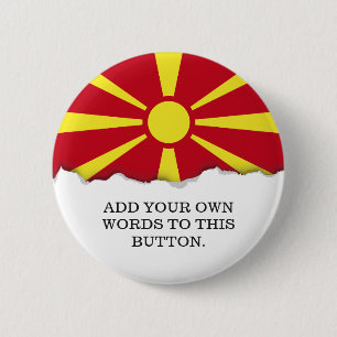 Mazedonien-Flagge Button