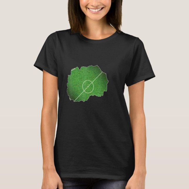 Mazedonien Fußballplatz T-Shirt (Vorderseite)
