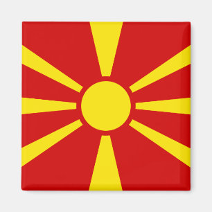 Mazedonien (Mazedonien) Flagge Magnet