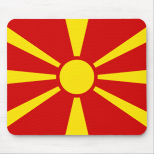 Mazedonien (Mazedonien) Flagge Mousepad