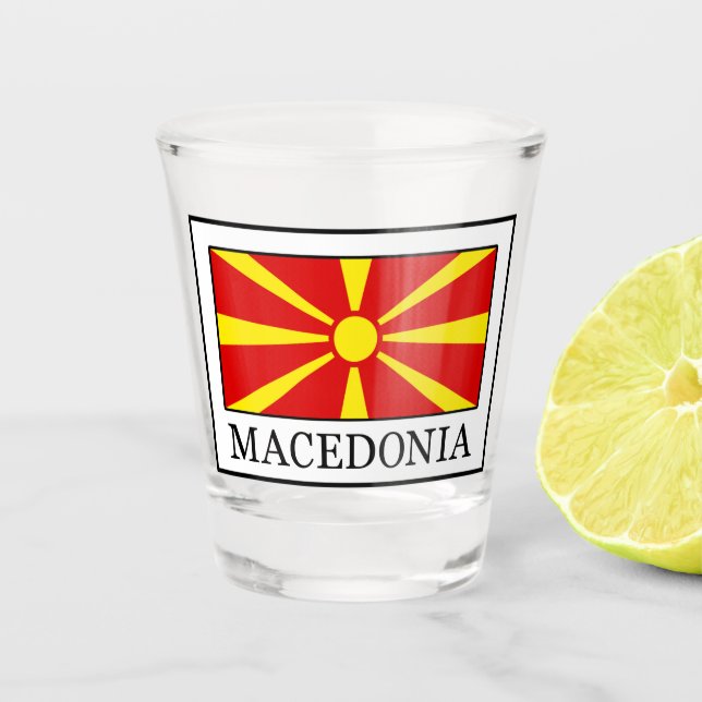 Mazedonien Schnapsglas (Vorderseite)