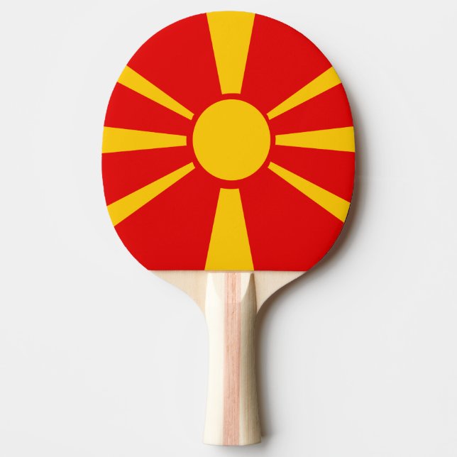 Mazedonien Tischtennis Schläger (Vorderseite)