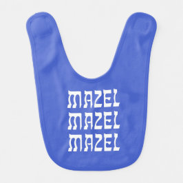 Mazel Mazel Mazel Tov Hanukkah Baby Bib Babylätzchen