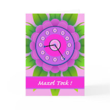 Mazel Tock! Mazel Tov zu Bat Mitzvah, Blume Clock