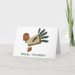 Mazel Tofurkey Thanksgivukkah Veggie-Grußkarte Feiertagskarte<br><div class="desc">Perfekte Thanksgivukkah Karte für den jüdischen Vegetarier in Ihrem Leben.</div>