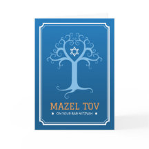 Mazel tov auf Ihrem Bar mitzvah Baum des Lebens