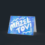 MAZEL TOV BAR BAT MITZVAH Anpassbare Wasserfarbe Karte<br><div class="desc">Handgezeichneter Text von mir für Sie. Fügen Sie Ihren eigenen Text in die Innenseite der Karte ein. Für weitere Designs und Farben Karo mein Shop! Oder lass mir Bescheid, wenn du etwas Angewohntes willst. Ich habe auch passendes Packpapier und Einladungen und natürlich sowohl Bar und Bat Mitzvah Versionen! Frag, wenn...</div>
