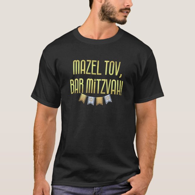 Mazel Tov Bar Mitzvah Celebration T-Shirt (Vorderseite)