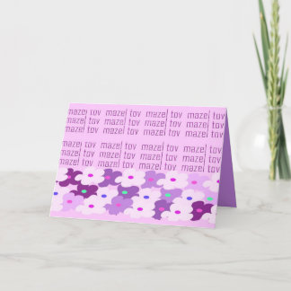 Mazel Tov (Blumen) Karte