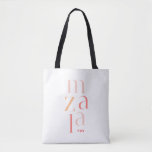 Mazel Tov Glückwunsch Pink Hebräisch<br><div class="desc">Feiern Sie stilvoll mit dieser modernen hebräischen Typografie Mazal Tov Tote Tasche.</div>