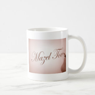 Mazel Tov in der Kalligraphiehandschrift im Tasse