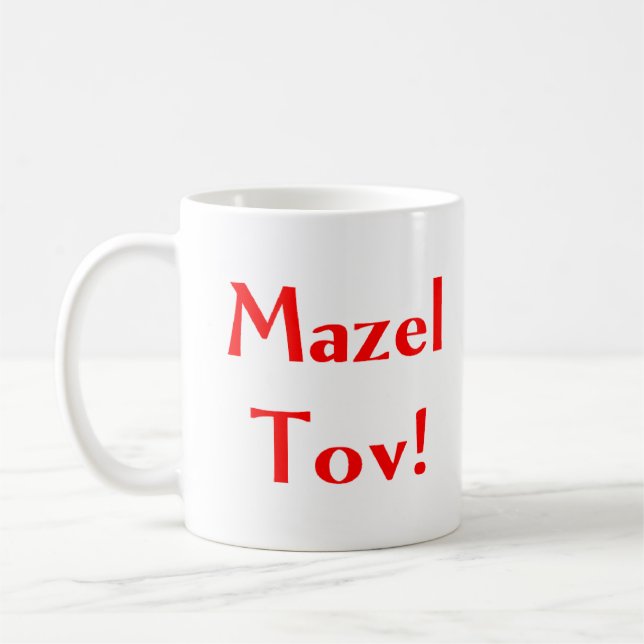 mazel tov kaffeetasse (Links)