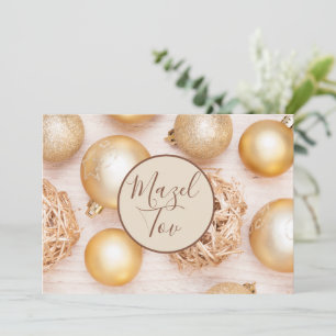 Mazel Tov Karte, Herzlichen Glückwunsch Elegant Mo Einladung