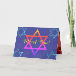 Mazel Tov Klapp-Grußkarte Karte