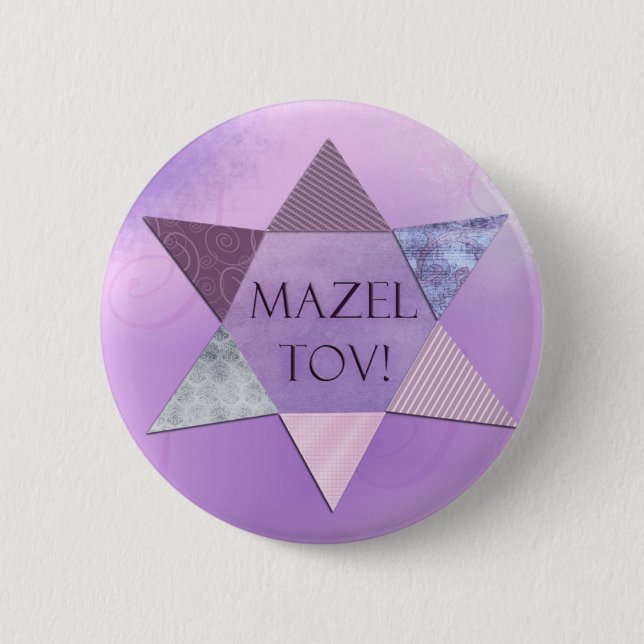 Mazel Tov! Knöpfe Button (Vorderseite)