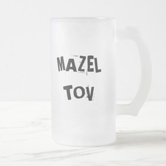 Mazel Tov mattierte Tasse (Rechts)
