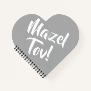 Mazel Tov Silber Notizbuch
