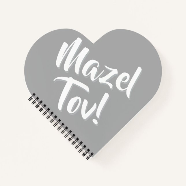 Mazel Tov Silber Notizbuch (Vorderseite)