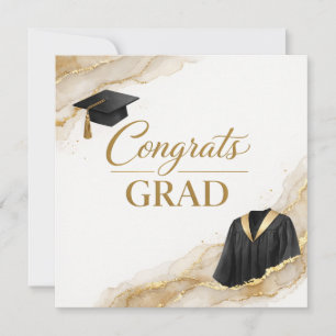 Mazel Tov zur bestandenen Prüfung Schwarz Gold