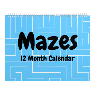 Mazes 12 Monatskalender Kalender